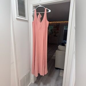 Elegant Pink Maxi Dress